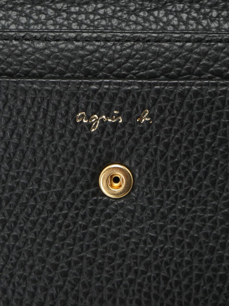 black "b" leather wallet image number 5