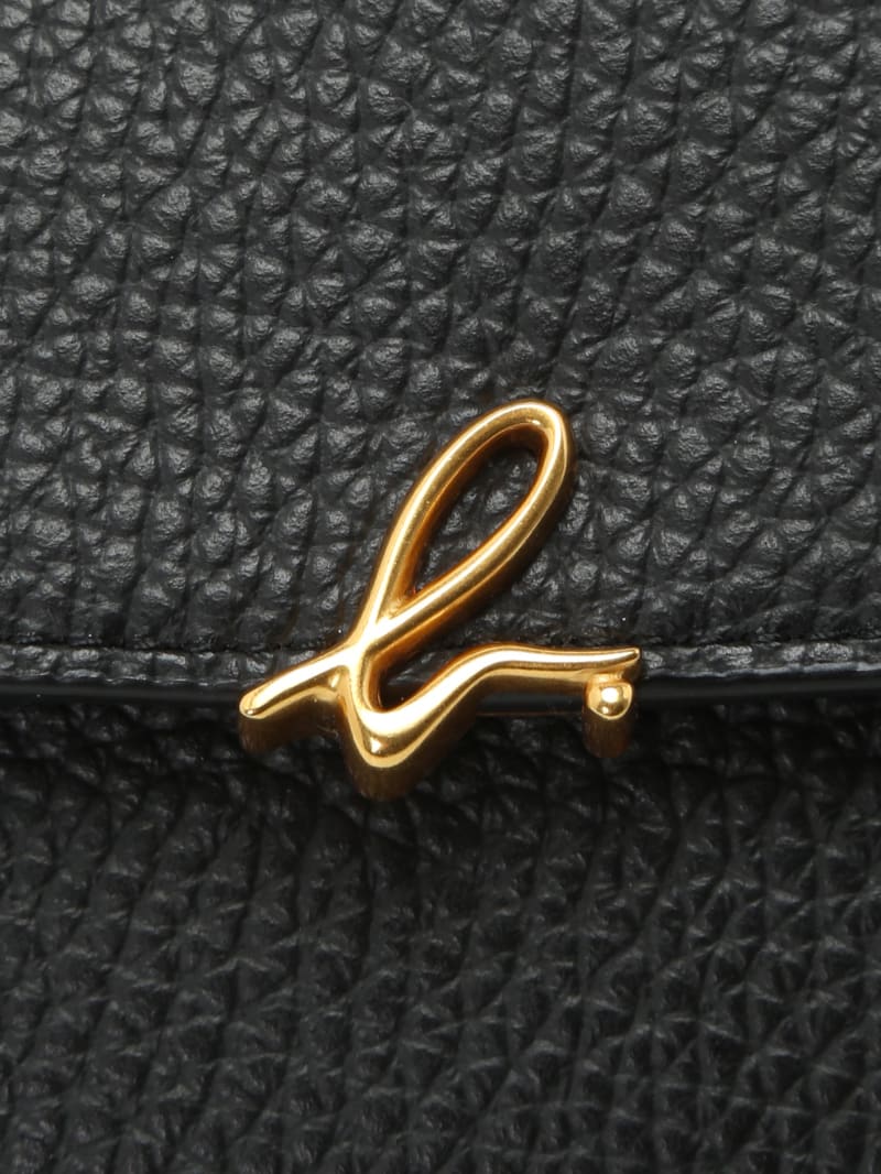 black "b" leather wallet image number 6