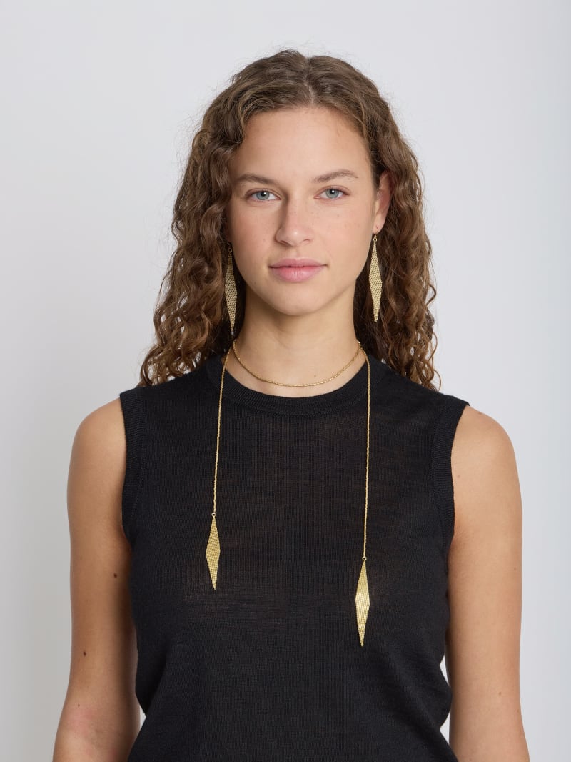 color gold brass Laure necklace image number 2