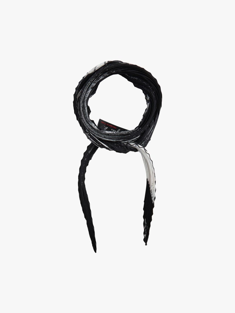 black Denise silk scarf image number 1