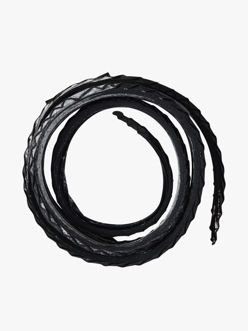 black Denise silk scarf image number 2