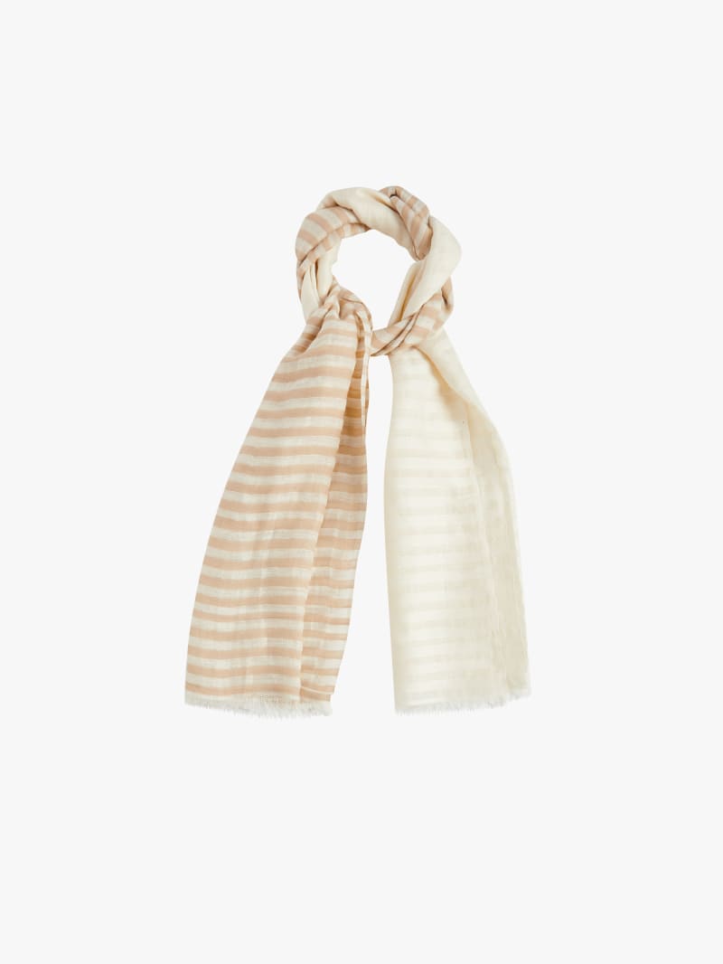 &eacute;charpe Natia en lin et coton marron image number 1