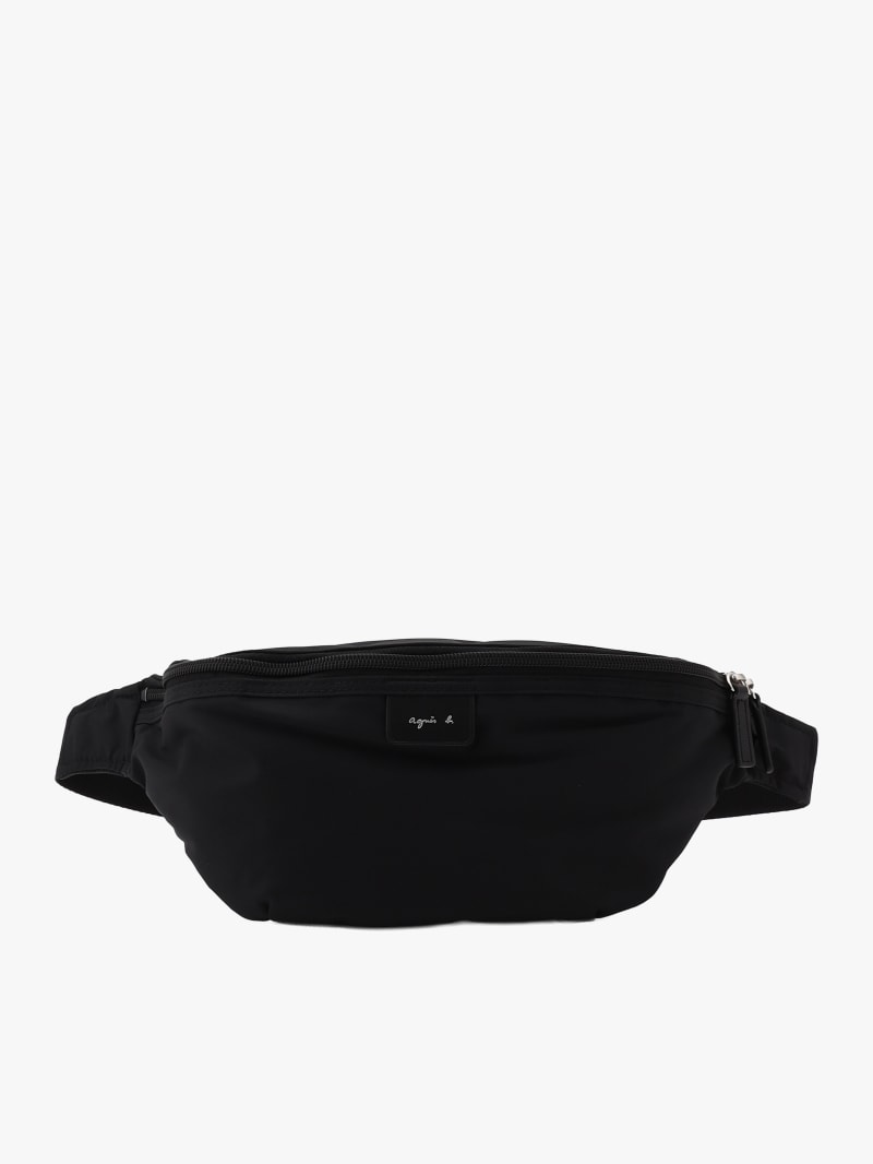 black nylon bum bag image number 0