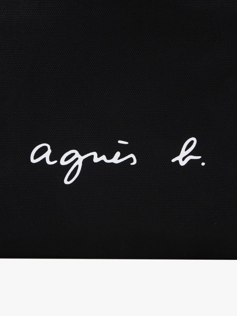 black cotton tote bag image number 4