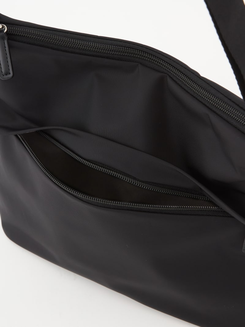 sac bandouli&egrave;re noir en nylon image number 4