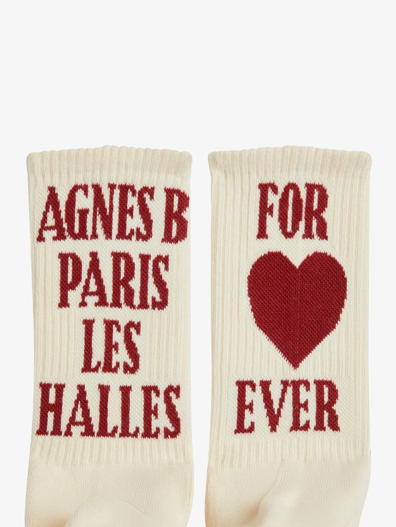 white Oscar cotton socks image number 1