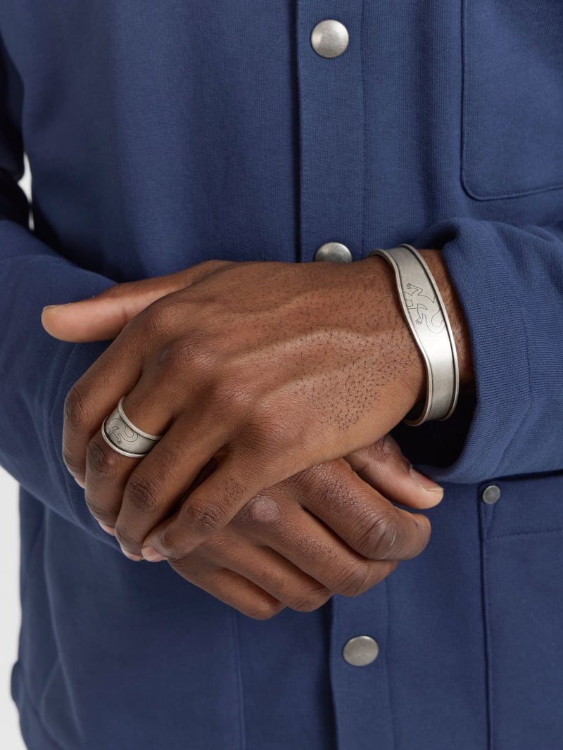 Jour Lizard steel ring image number 1