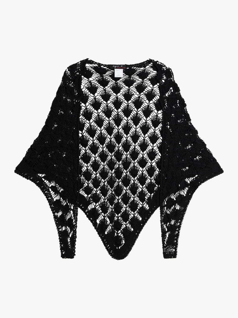 black Marjoram cotton triangular scarf image number 0