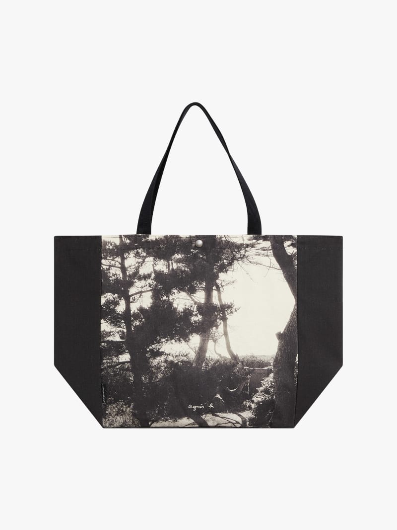 black by agn&egrave;s tote bag image number 0