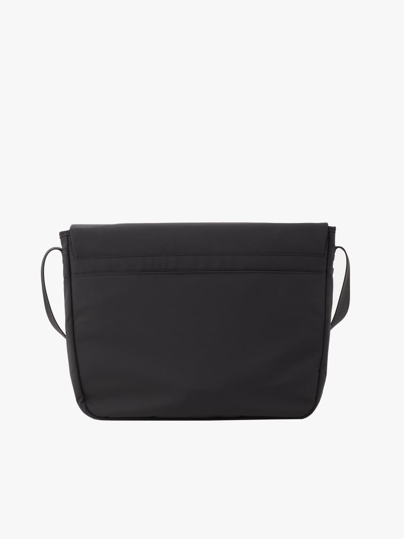 black leather shoulder bag image number 1
