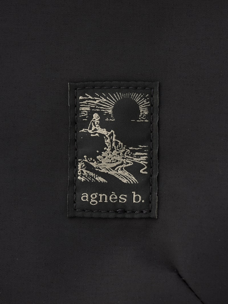 black leather shoulder bag image number 6