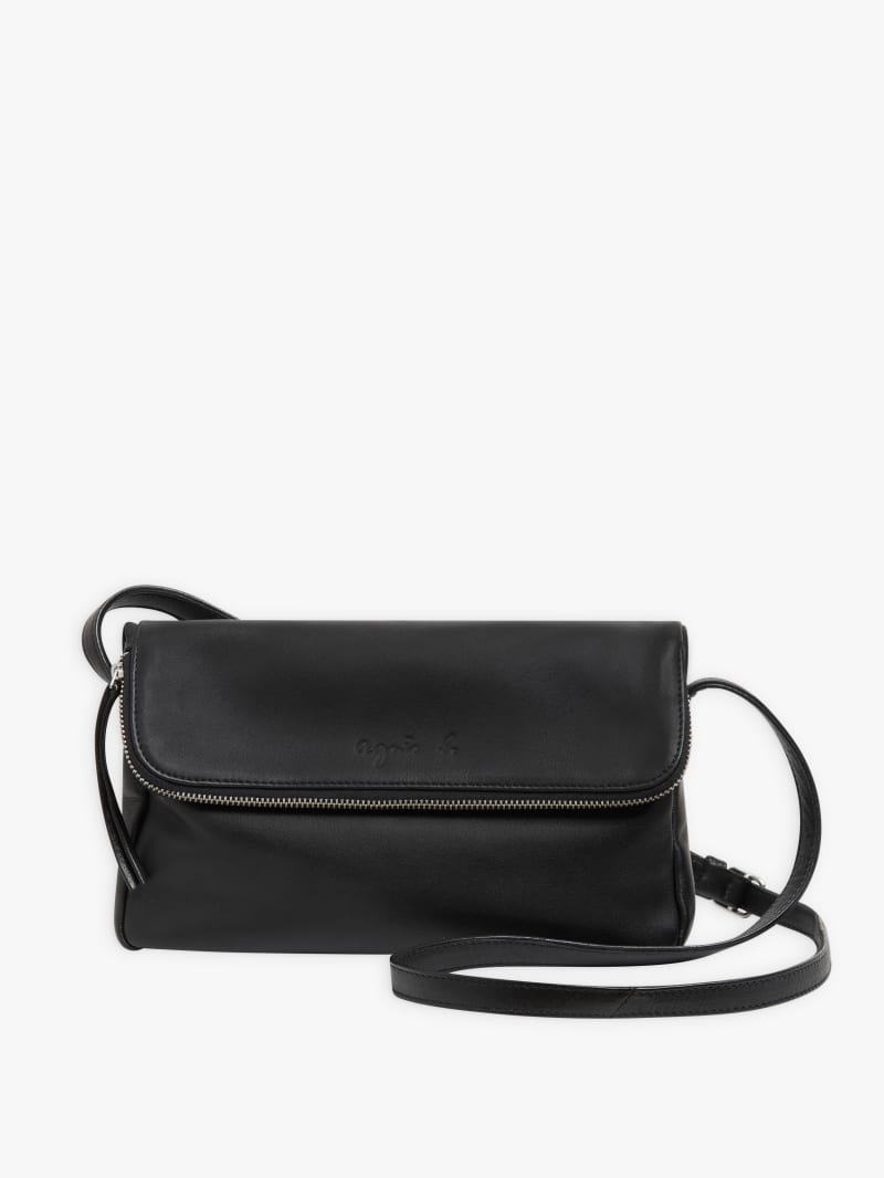 black lambskin leather Asya shoulder bag image number 0