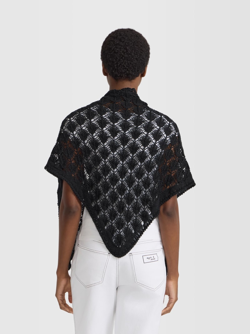 black Marjoram cotton triangular scarf image number 3