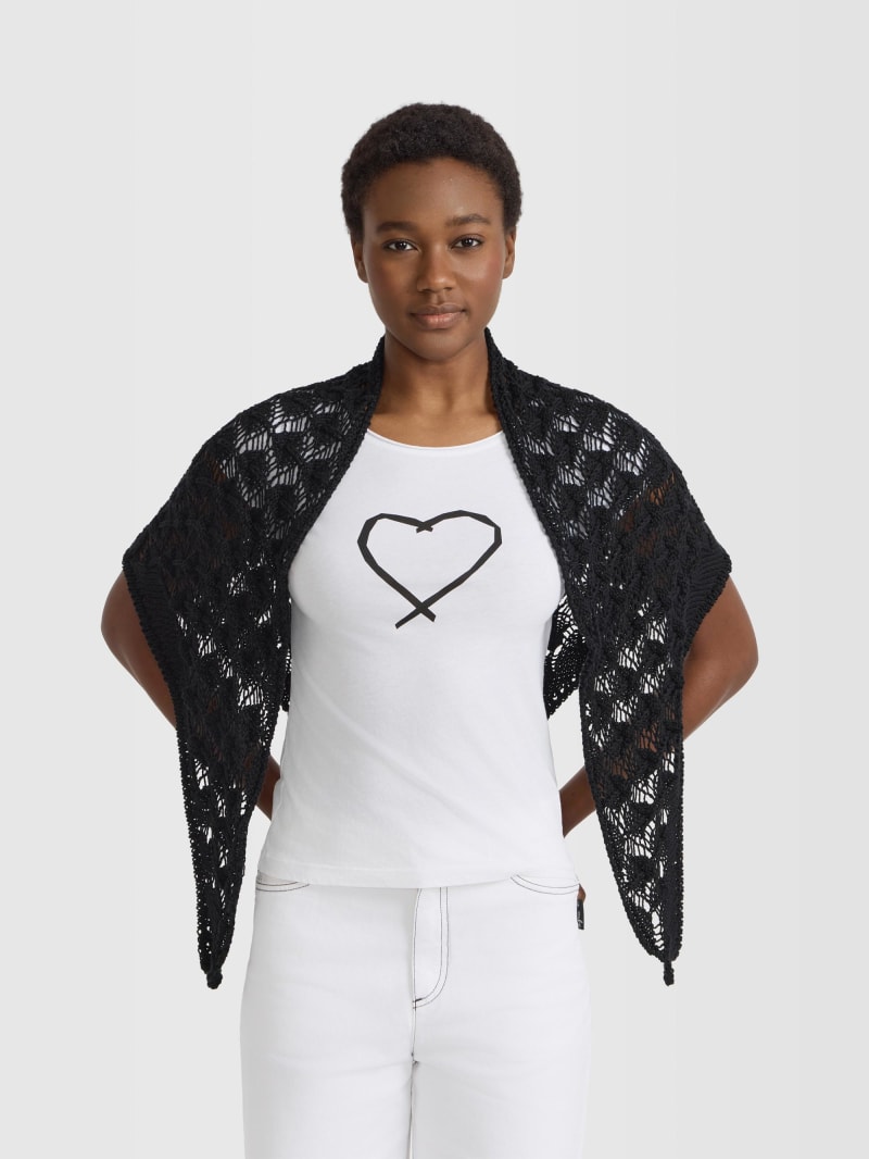 black Marjoram cotton triangular scarf image number 1