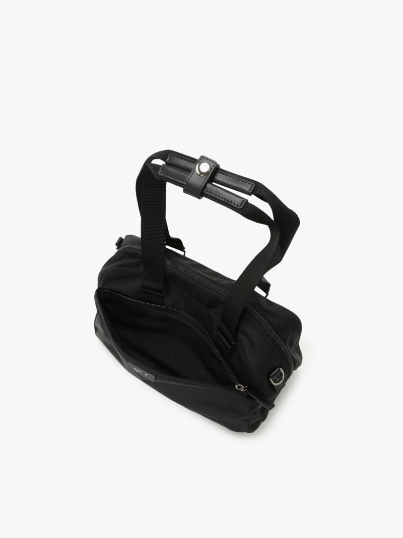 black nylon Boston bag image number 3