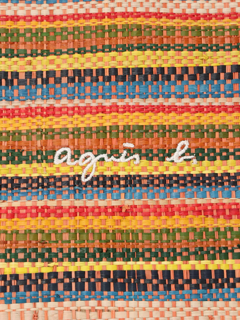 sac en raphia jaune image number 4