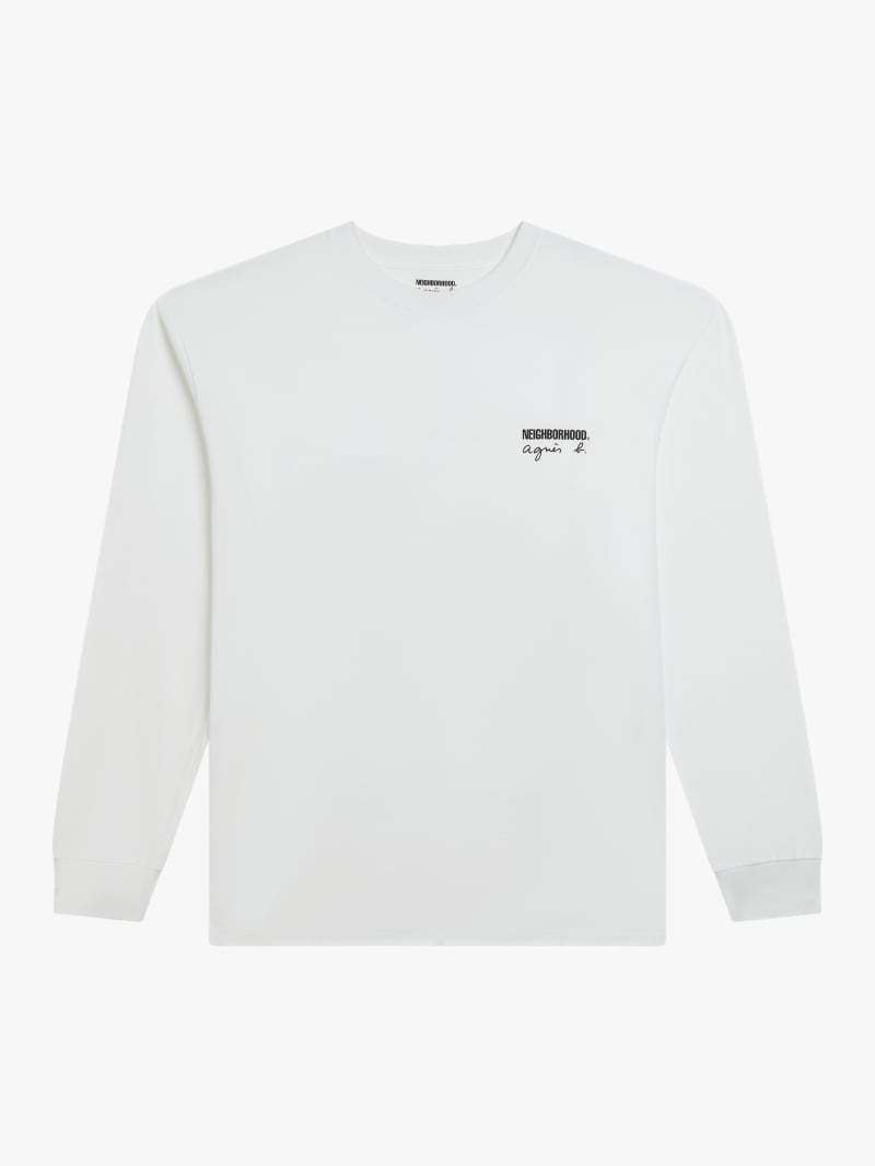 white cotton t-shirt agnès b. x Neighborhood