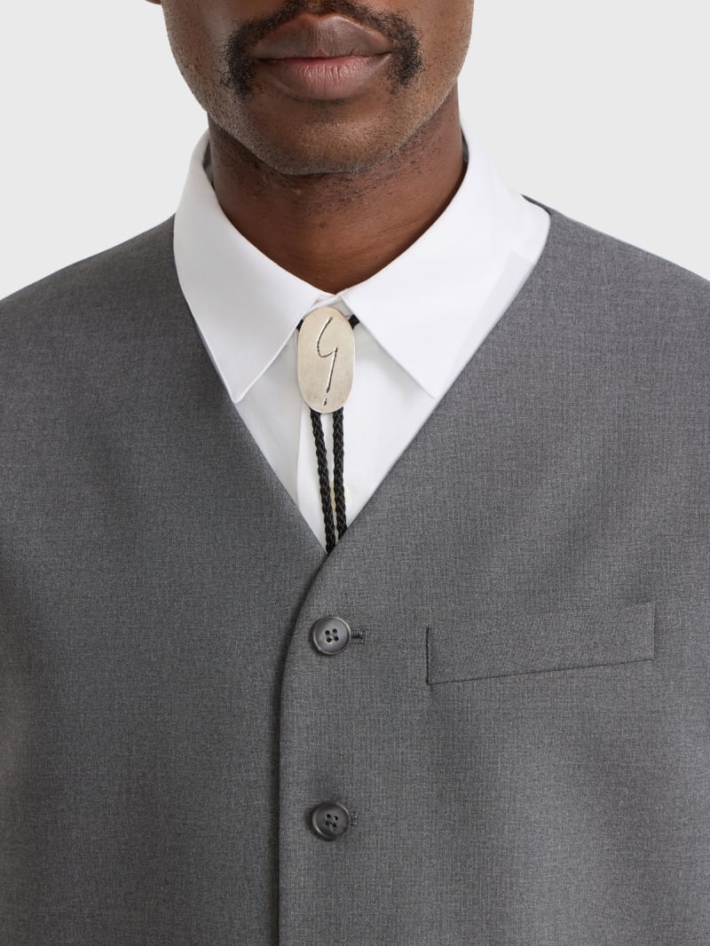 oval Irony bolo tie image number 3