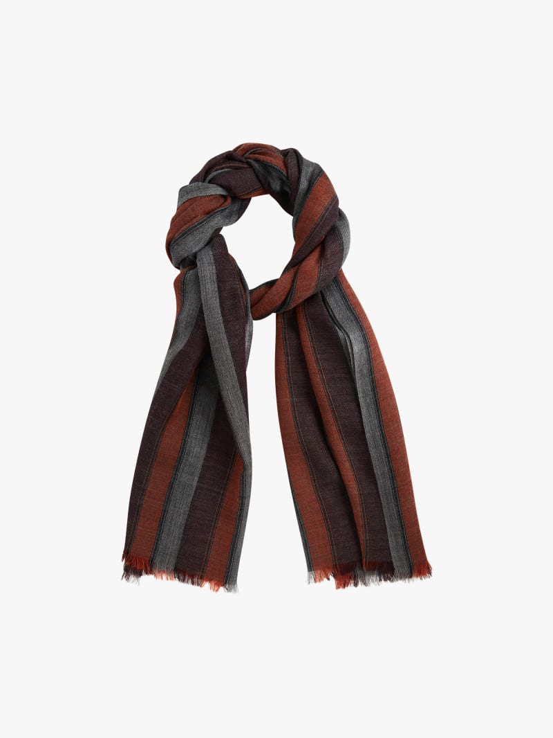 Teofilo striped print scarf image number 1