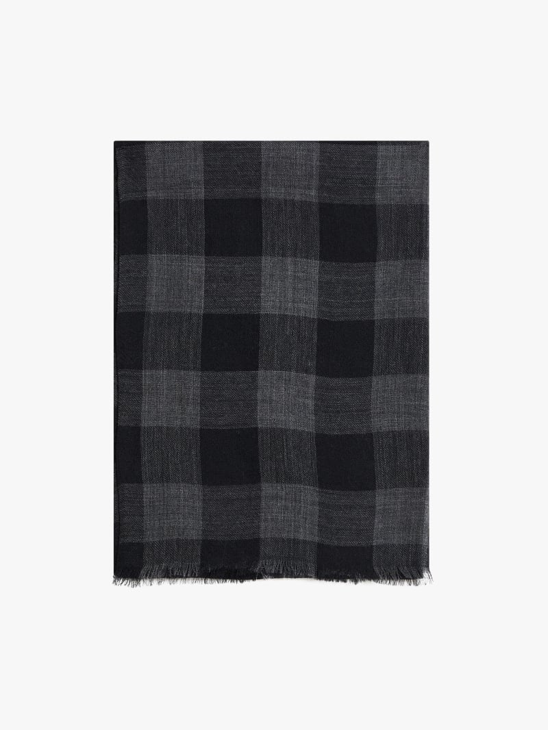Val&eacute;ry plaid cashmere scarf image number 0