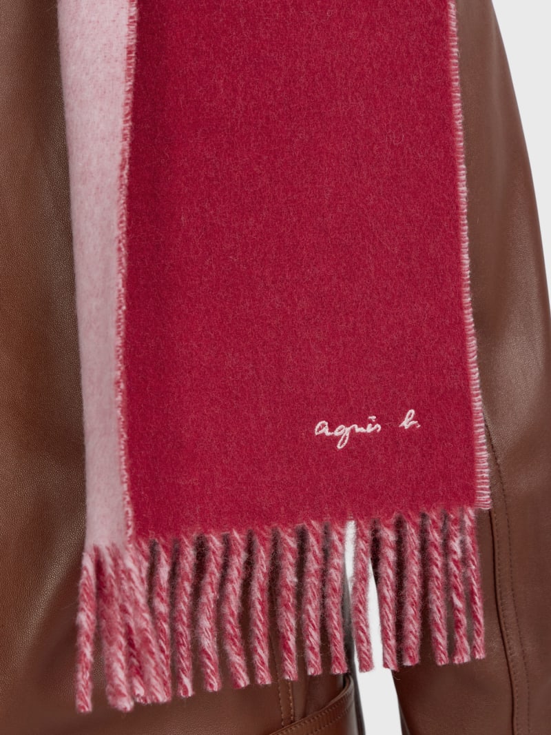 Bilal two-tone wool scarf image number 3