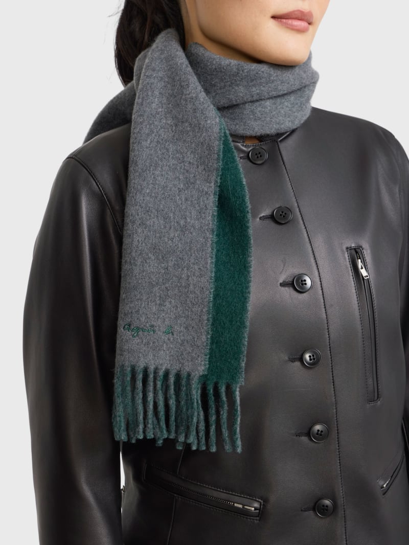 Bilal two-tone wool scarf image number 2