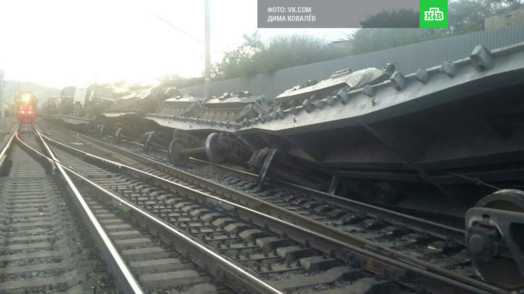 In Russia, in Zabaykalsky Krai, a military train derailed In Russia, in Zabaykalsky Krai, a military train derailed