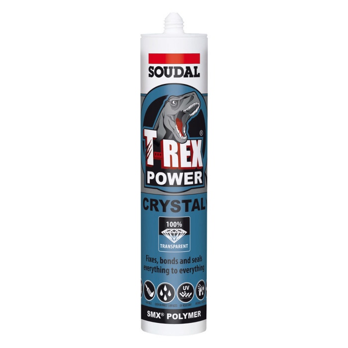 Soudal T-Rex Clear 290ml Adhesive Sealant 