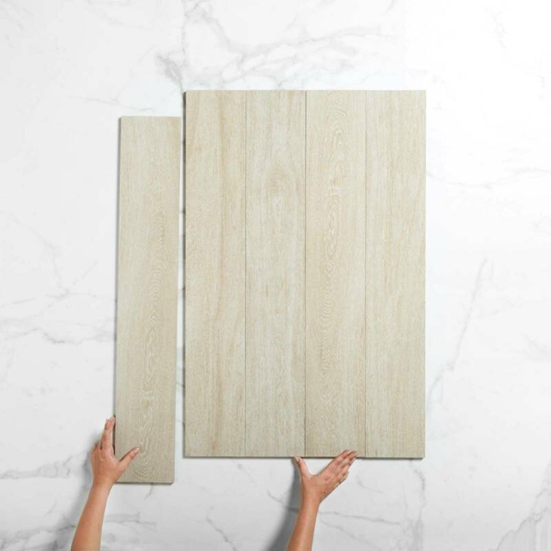 Product Timbertech White Oak Porcelain Tile 150 x 900mm Agora