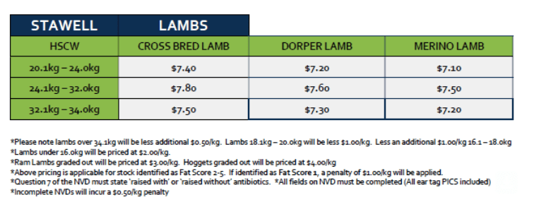Lambs (grid 9B), Stawell VIC - Agora Livestock listing 7NLIM5W