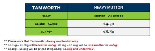 Tamworth Mutton Grid 28B ( 10 July 26), Tamworth NSW - Agora Livestock listing ER6I57N