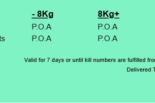 GOLDEN VALLEY EXPORTS GOAT PRICING grid 50 (WC 13th July ), Brooklyn VIC - Agora Livestock listing 2YXIK5R