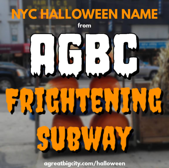 Your AGBC Halloween costume idea is Frightening Subway!