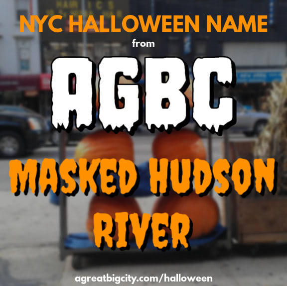 Your AGBC Halloween costume idea is Masked Hudson River!