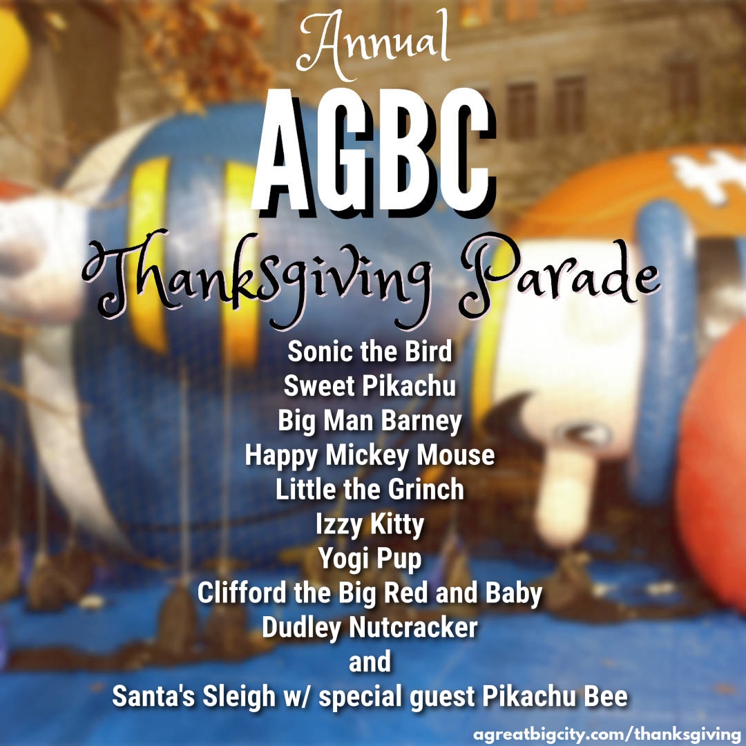 Your AGBC Thanksgiving Parade Balloons!