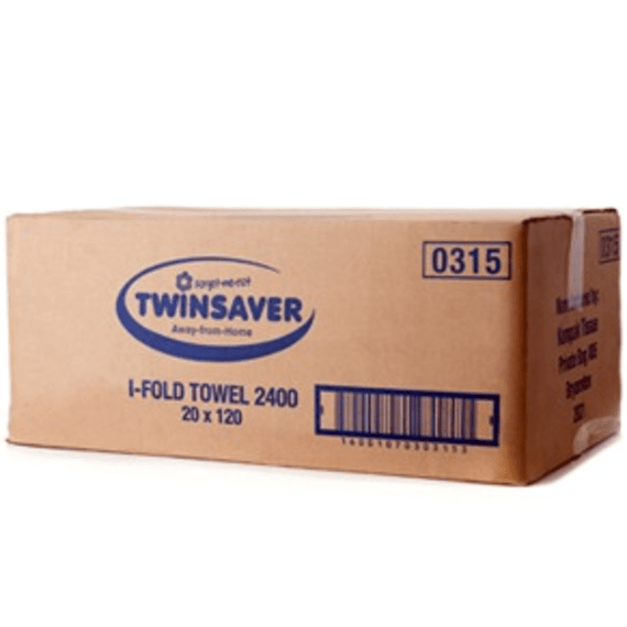 Twinsaver 1Ply Interfold Hand Towel 20x120 Agrimark