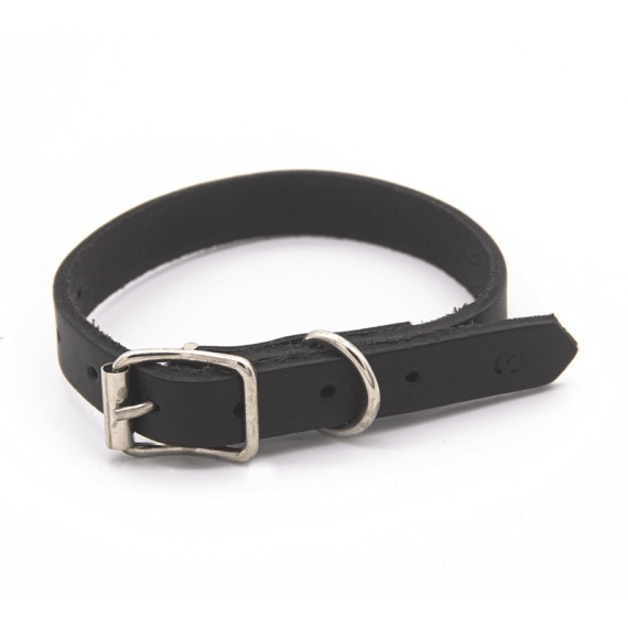 woofer heavy duty leather dog collar 16mm x 400mm picture 1