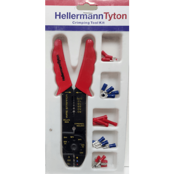 hellerman terminal assortment with crimping tool picture 1