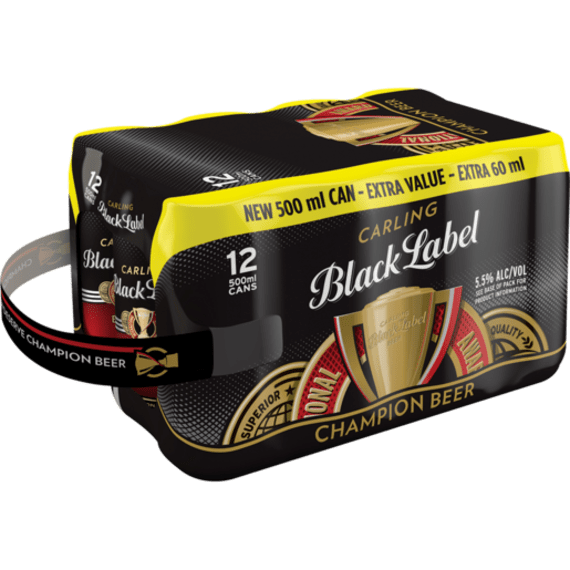 Black Label 12pack Cans 500ml | Agrimark