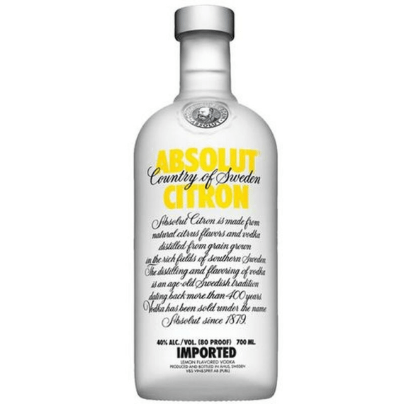 absolut vodka citron 750ml picture 1