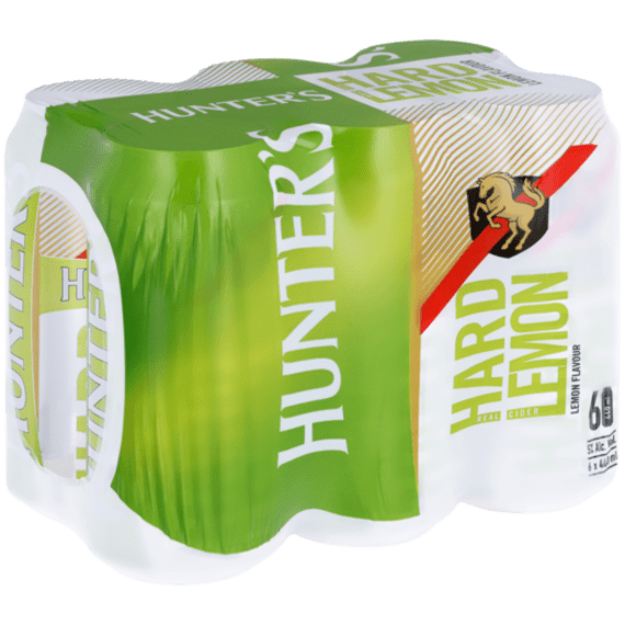 hunters hard lemon can 440ml picture 2