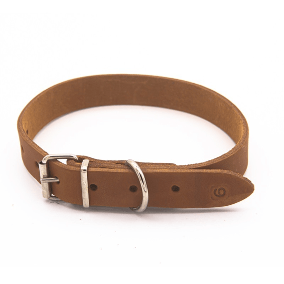 woofer heavy duty leather dog collar 25mm x 550mm picture 2