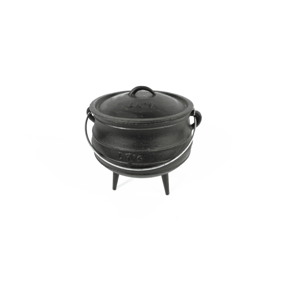 lk s 3 legged cast iron no2 potjie pot picture 1