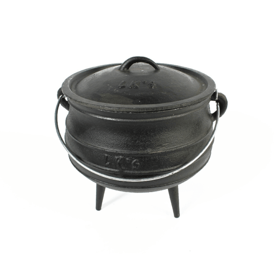 lk s 3 legged cast iron no6 potjie pot picture 1