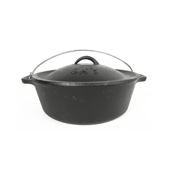 lk s cast iron flat no12 potjie pot picture 1