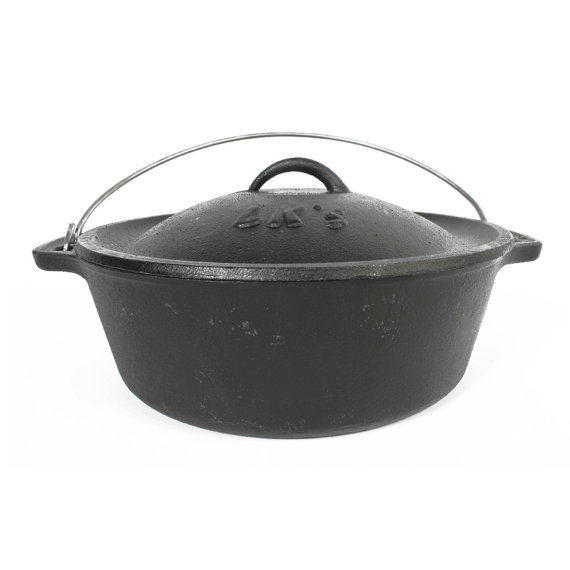 lk s cast iron flat no14 potjie pot picture 1