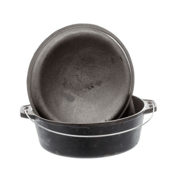 lk s cast iron flat no14 potjie pot picture 2