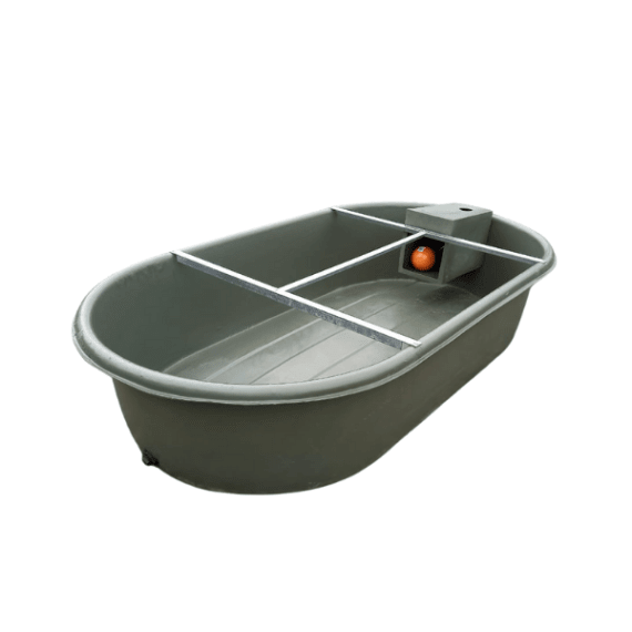 plastiflo trough water oval 1500l picture 1