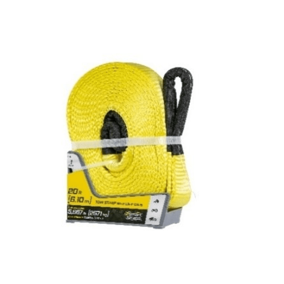 smart tow strap with loop ends yelow 6m picture 1