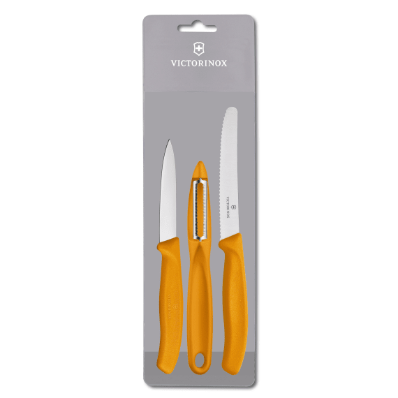 victorinox paring knife set with peeler orange picture 1